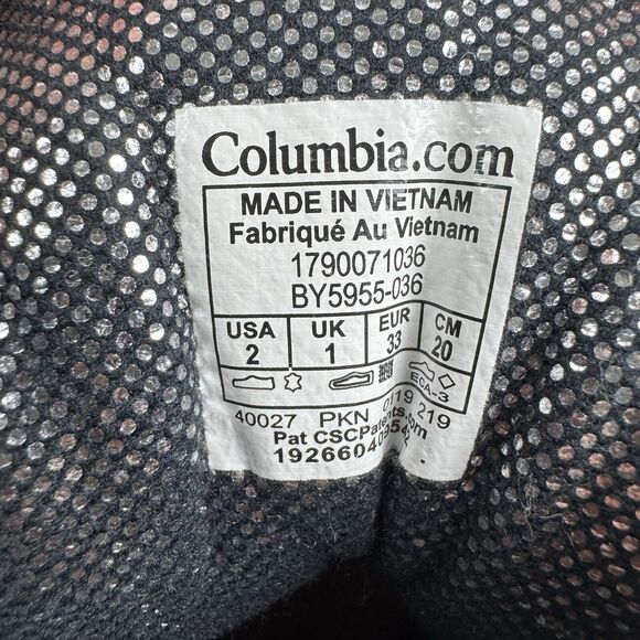 Columbia Bugaboot Youth Boy's Gray Omni Heat Winter Snow Boots BY5955-036 - Picture 11 of 13